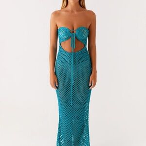 Peppermayo sun kissed crochet maxi dress